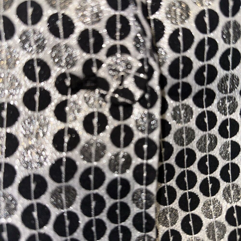 PETER NYGARD WOMEN BLACK & WHITE PATTERN Single Button BLAZER SZ 10 - Picture 4 of 8